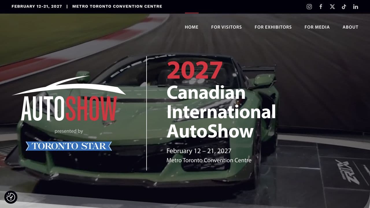 AutoShow live website screenshot
