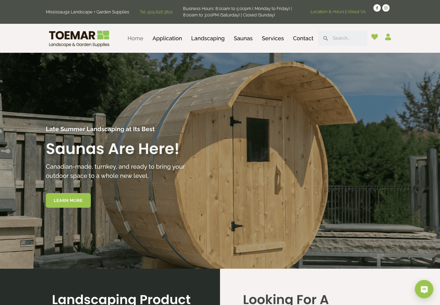 Toemar live website screenshot